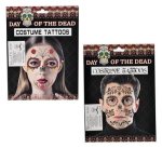 Dress Up Tattoo Day Of Dead Face Asstd
