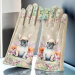Thickened Warm Gloves – French Bulldog TWGD1