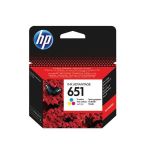 hp 651 tri-colour ink cartridge 5575 5645 yield 300 c2p11ae