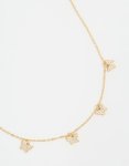 Goldair Gold Plated Diamante Butterfly Dainty Charm Necklace