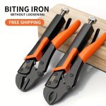 1PC Powerful Pliers Multifunctional Manual Pressure Pliers Industrial Grade Heavy-duty Pliers Fixed Tool Round Mouth Force Plier