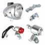 Jrl 12V 6W Motorized Bicycle Head Tail Lamp Friction Generator Dynamo Light Kit For Bicycle Motorized Bike