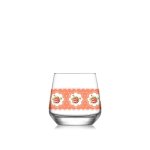 3 Piece 345ML Flower Pattern Whisky Glass
