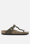 Birkenstock Gizeh Braided Oiled Leather Regular - Green Olive