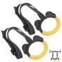 Squequ Kids Gymnastic Rings With Adjustable Straps Gym Ring Pull Up Olympic Rings For Children Swing Pull Up Bar Doorway Body Strength Training Outdoo