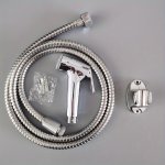 1PC Modern Bathroom Toilet Bidet Sprayer Set - Abs Handheld Shattaf With Enhanced Pressure Spray Head And Stainless Steel Hose I
