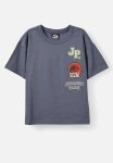 Cotton On License Drop Shoulder Short Sleeve Tee - Lcn Uni Vintage Navy jurassic Park Jp