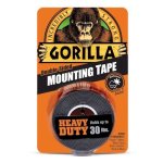 Gorilla Mounting Tape 25.4MM X 1.52M HD Black 30LBS GTM2