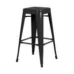 Tolix Metal Bar Stool - Gun Metal
