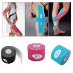 2-SIZE Kinesiology Tape Athletic Sport Recovery Tape Strapping Gym Fitness Tennis Running Knee Muscle Protector Scissor