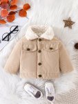 Baby Boys Fashionable & Warm Coat Jacket Letter Print Jacket For Outing Activities