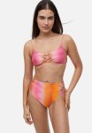 Brazilian Bikini Bottoms - Pink & Orange