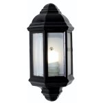 Eurolux Half Wall Lantern Black Black