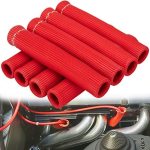 Ummickl Spark Plug Wire Heat Shield 8PCS 2500 Spark Plug Heat Shield Sleeve Spark Plug Boot Protector Spark Plug Covers For LS1