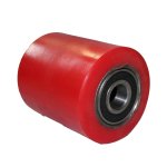 Pallet Truck Series Red Pu On Ci Spare Wheels Ptb