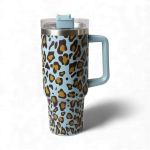 1.2LT Stainless Steel Animal Print Flask Blue
