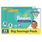 Pampers Active Baby 42 Baby Nappies Size 5 Pack Of 2