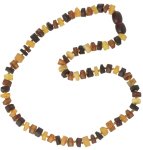 Baltic Amber Teething Necklace Tabletted Mixed In Gift