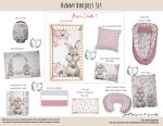 Cot Duvet Bedding Bunny Bouquet Set