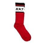 K 7 Travis Socks Red