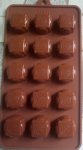 15 Cup Round With Square In The Middle Chocolate Silicone Mould