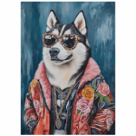 Husky Tear Resistant Deco Print Music Star