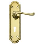 Samsung Samson Lockset 3L Sabs Georgian 8IN Brass Pltd