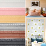 Self-adhesive 3D Wall Border Waterproof Pvc Baseboard Sticker Decorative Wall Edge Protector Multipack