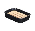 Bs Soap Dish Blk bamboo