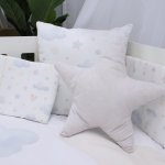 Shaped Pillow Star Grey
