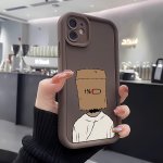 1% Battery Character Small Fresh Creative Spoof Coffee Brown Ladder Lens Circle Photo Frame Full Package Anti-fall Suitable For