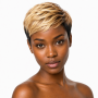 4 Inch Platinum Blonde Synthetic Pixie Lace Wig
