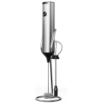 3-SPEED Electric Milk Frother Usb-c Rechargeable 2 Whisks & Stand