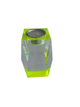 Laser Edge Votive Tall Lumo Green 80MM X 80MM X 120MM