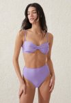 Cotton On Mermaid Bandeau Bikini Top - Ariel Purple Shimmer