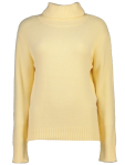 Yellow Knit Roll Neck Jersey - L Yellow