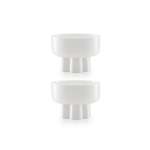 Carrol Boyes Wavy 2 Piece Small Footed Bowl Set White