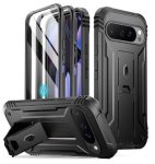 Google Pixel 9 Pro XL Premium Full Body Rugged Revolution Case Black