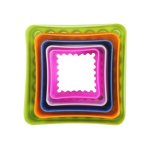 Plastic Cookie Cutter Square Pack Of 5