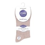 Socks Gentle Grip Diabetic Ladies Size 4-8 - Natural