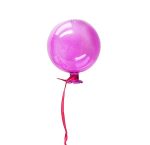 4PC Glass Balloon Pink 10X10 Cm