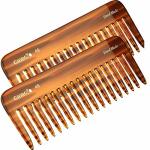 Giorgio G49 Large Hair Detangling Comb Wide Teeth For Thick Curly Wavy Hair. Long Hairs Detangler Comb For Wet And Dry. Handmade
