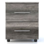 Bam Oslo Two Drawer Bedside Table - Monument Oak