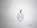 Saint Clear Quartz .925 Sterling Silver Pendant STSP96