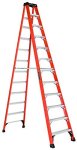 Louisville Ladder 12-FOOT Fiberglass Step Ladder 375-POUND Load Capacity Type Iaa FS1412HD