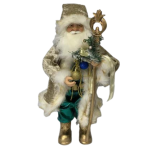 Gold white blue Santa 61CM