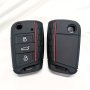 Silicone Car Key Case Remote Control Set Suitable For Volkswagen 17 Models For Golf 7 For Lamando For Tiguan