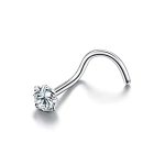 1.5MM 2MM 2.5MM 3MM Round Diamond Cz Nose Screw Studs Rings Piercing Jewelry 4 Pcs Fashion With Nice