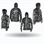 Assassin Hoodie Hex Camo Grey - XL - Basil Manning