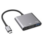 Usb-c To 4K HDMI Adapter + Usb-c pd + USB 3.0 Adapter- 3IN1 High Quality